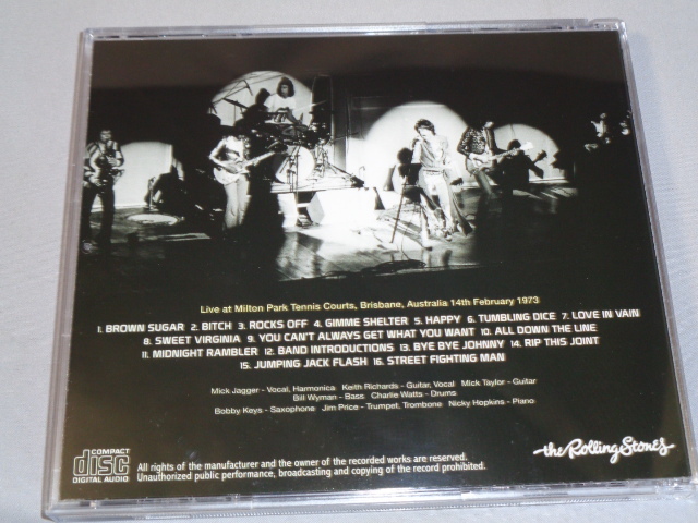 THE ROLLING STONES/BRISBANE 1973 CDの画像3