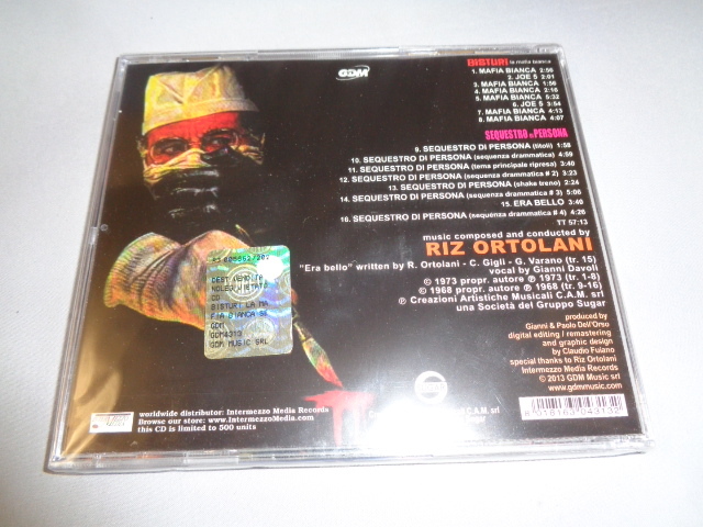 リズ・オルトラーニ/BISTURI LA MANIFA BIANCA 15曲入り・未開封・伊盤限定500枚CDの画像3