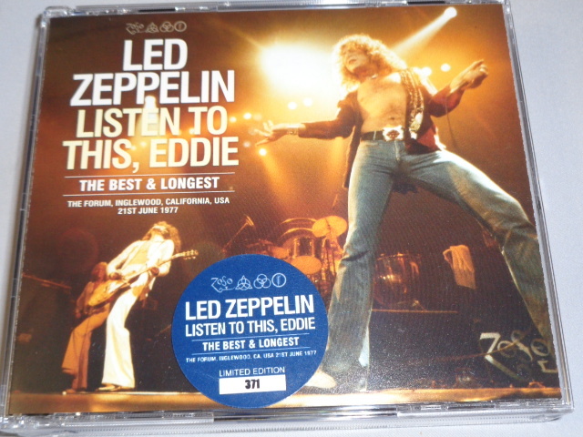 LED ZEPPELIN/LISTEN TO THIS EDDIE THE BEST & LONGEST 3CD　_画像1