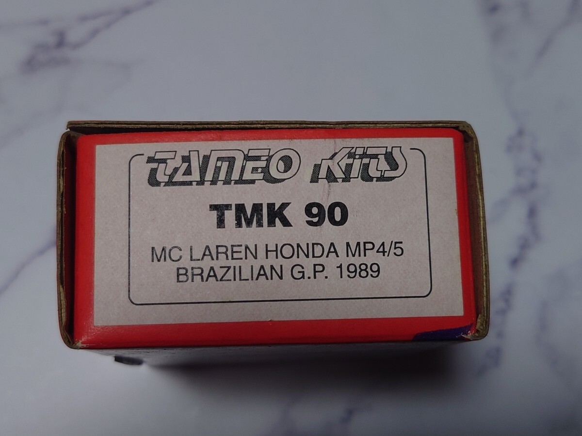 タメオ TAMEO 1/43 43メタルキット MCLAREN HONDA MP4-5 BRAZILIAN GP 1989 A.プロスト/A.セナ TMK90 マクラーレン ホンダ の画像1