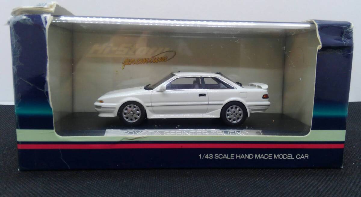 AE92 1/43 スプリンター トレノ GT APEX 1987 スーパーホワイトII インターアライド ハイストーリー ハイ・ストーリー Hi Story HS036SP1