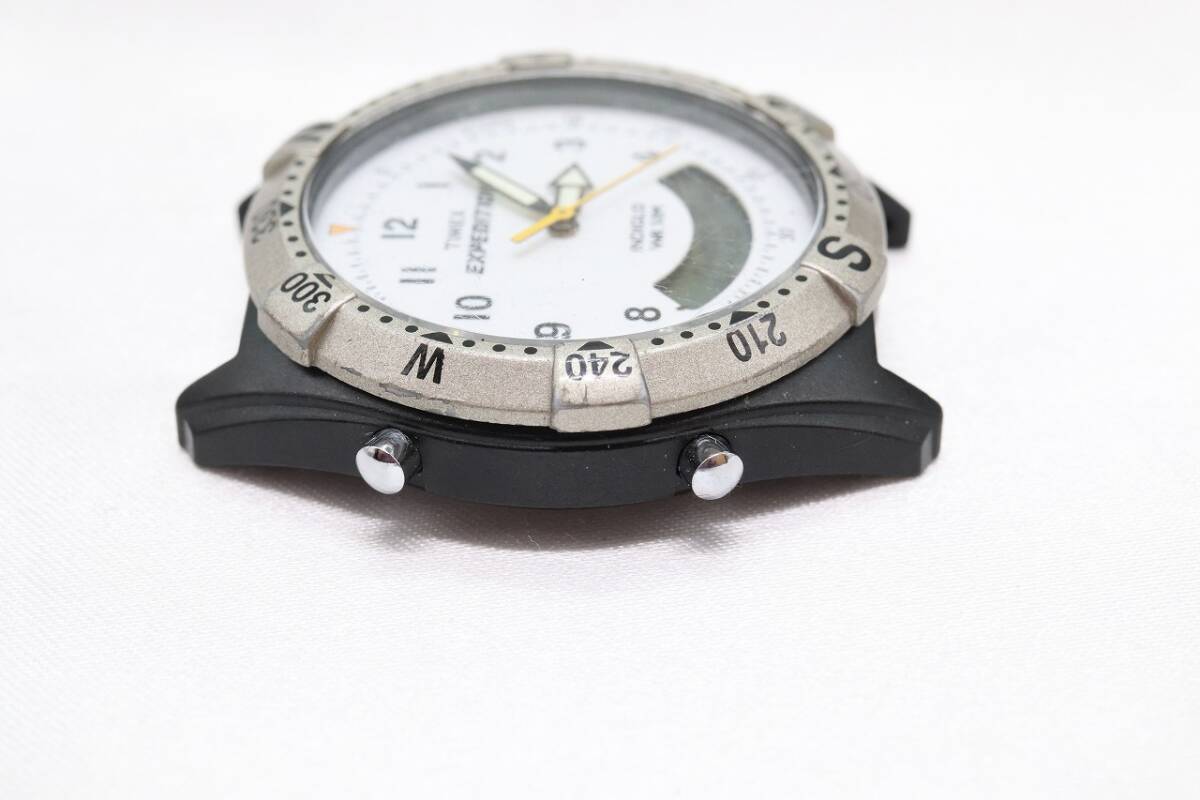 【W127-48】動作品 電池交換済 TIMEX EXPEDITION タイメックス エクスペディション 回転ベゼル デジアナ 腕時計 フェイスのみ メンズの画像4