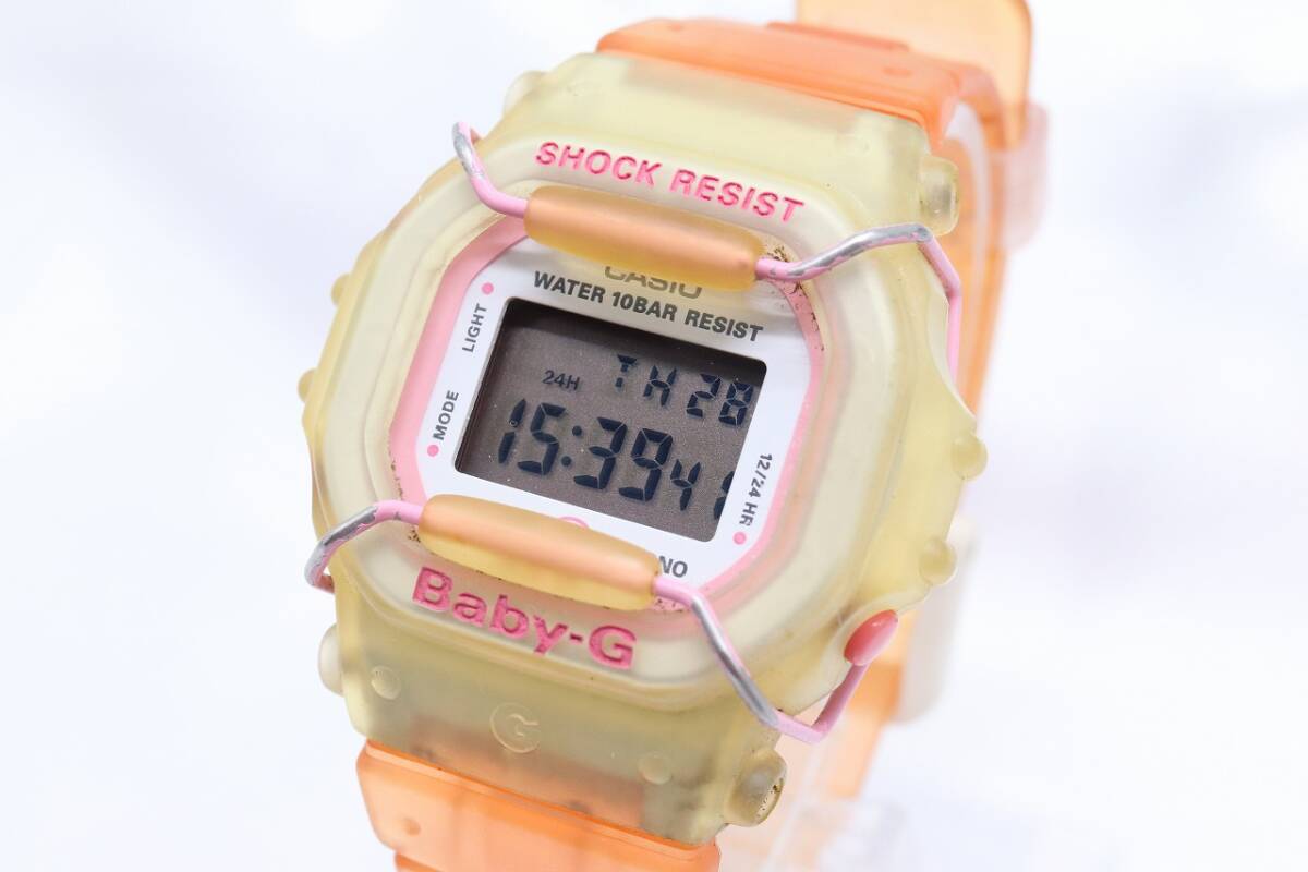 【W127-53】動作品 電池交換済 CASIO Baby-G カシオ ベイビージー デジタル 腕時計 BG-360 メンズ【送料全国一律380円】の画像1