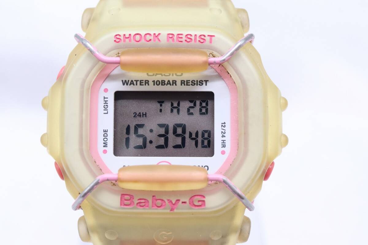 【W127-53】動作品 電池交換済 CASIO Baby-G カシオ ベイビージー デジタル 腕時計 BG-360 メンズ【送料全国一律380円】の画像3