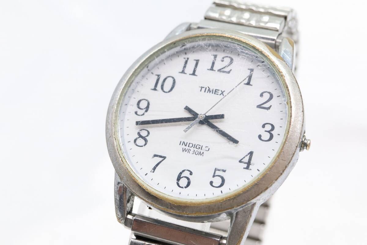 【W133-4】動作品 電池交換済 TIMEX INDIGLO タイメックス インディグロ 30M防水 腕時計 メンズ【送料全国一律185円】_画像4