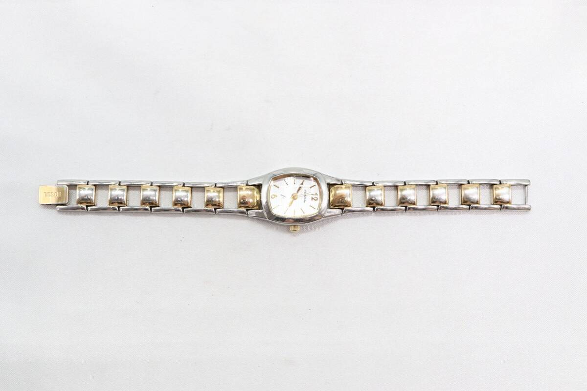 [W133-9] operation goods battery replaced FOSSIL f2 Fossil ef two wristwatch ES-9525 lady's [ postage nationwide equal 185 jpy ]