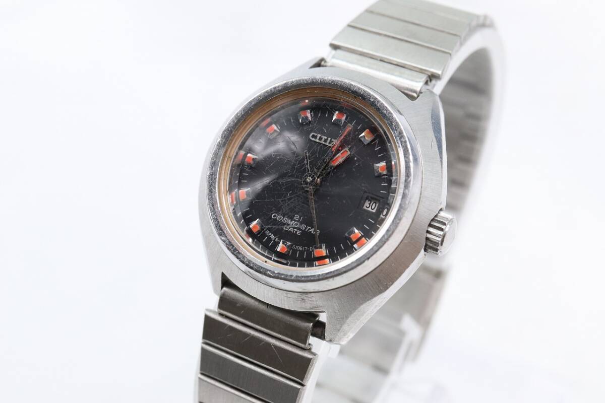 【W134-33】動作品 CITIZEN COSMO STAR シチズン コスモスター 手巻き 腕時計 4-610300 レディース【送料全国一律185円】_画像1