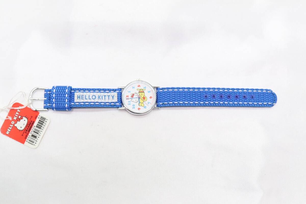 [W137-2] прекрасный товар рабочий товар батарейка заменен Hello Kitty Sanrio Hello Kitty наручные часы 1032-A42781 женский с коробкой [ стоимость доставки единый по всей стране 185 иен ]