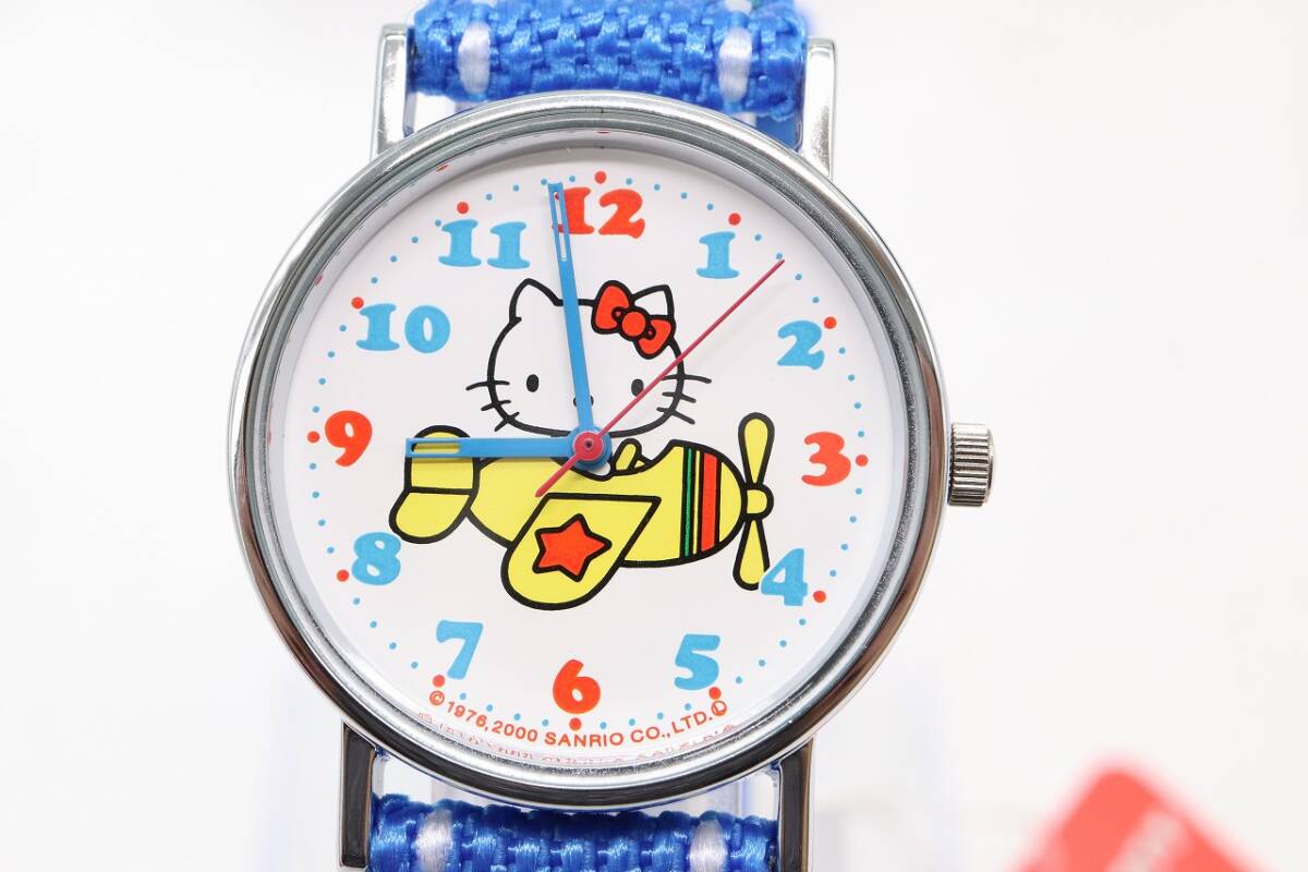 [W137-2] прекрасный товар рабочий товар батарейка заменен Hello Kitty Sanrio Hello Kitty наручные часы 1032-A42781 женский с коробкой [ стоимость доставки единый по всей стране 185 иен ]