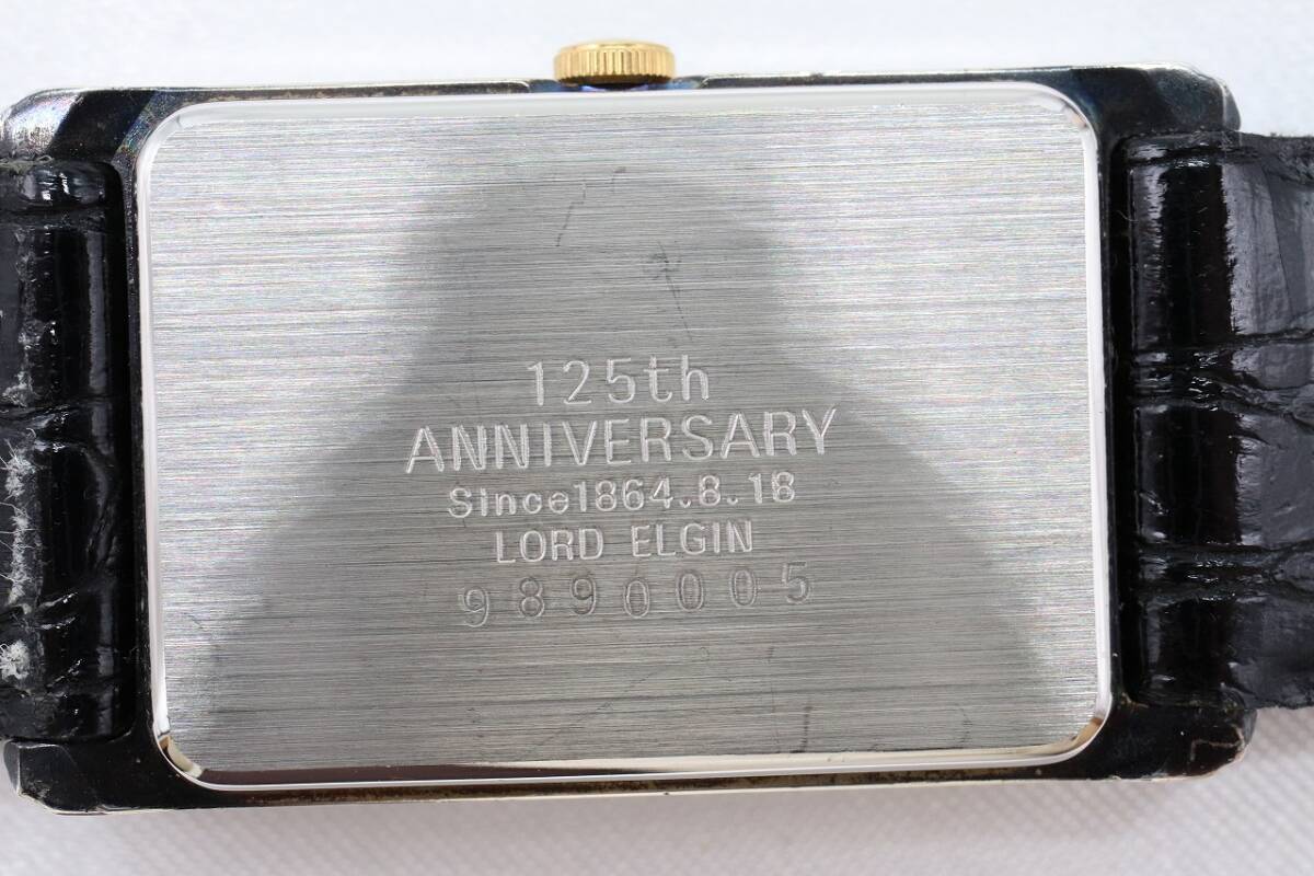 【W139-32】動作品 電池交換済 LORD ELGIN ロードエルジン 125周年記念 腕時計 レディース【送料全国一律185円】の画像8