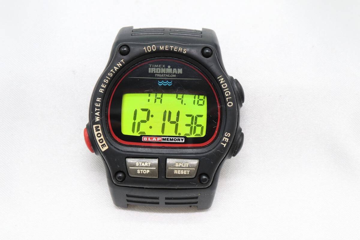 【W139-55】動作品 電池交換済 TIMEX IRONMAN タイメックス アイアンマン デジタル 腕時計 フェイスのみ D386.694 メンズの画像2