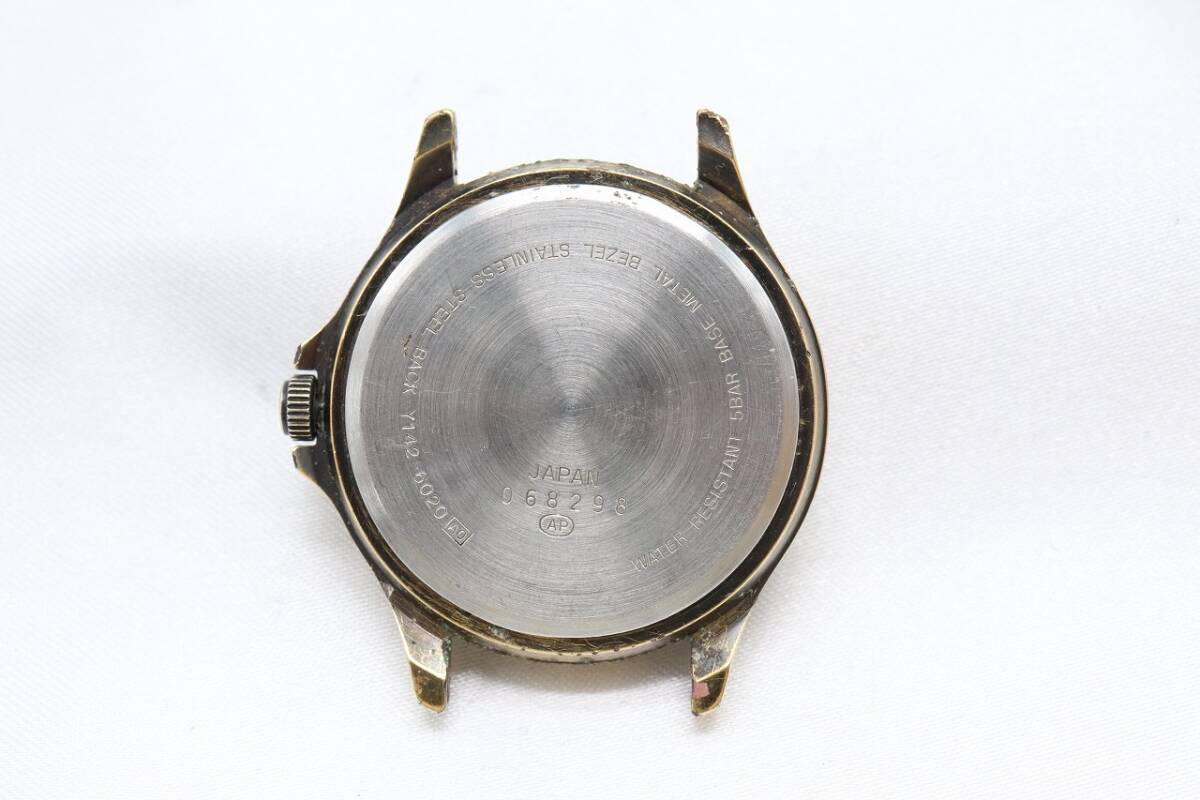 【W140-45】動作品 電池交換済 SEIKO ALBA FIELD GEAR セイコー アルバ フィールドギア 腕時計 フェイスのみ Y142-6020 メンズの画像6