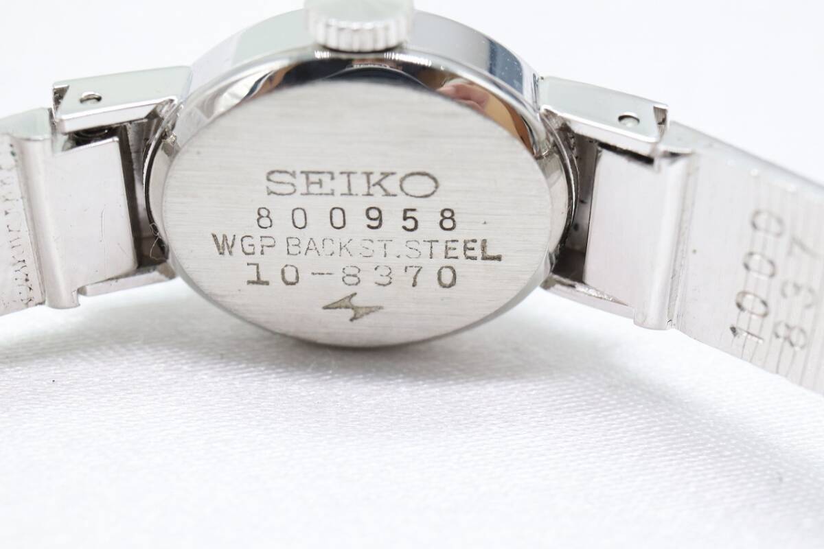【W140-67】動作品 SEIKO セイコー 17石 手巻き 腕時計 10-8370 レディース【送料全国一律185円】の画像8