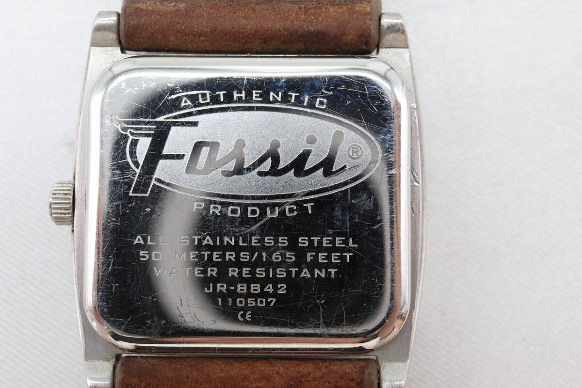 【W141-5】動作品 電池交換済 FOSSIL フォッシル 腕時計 JR-8842 レディース【送料全国一律185円】_画像9
