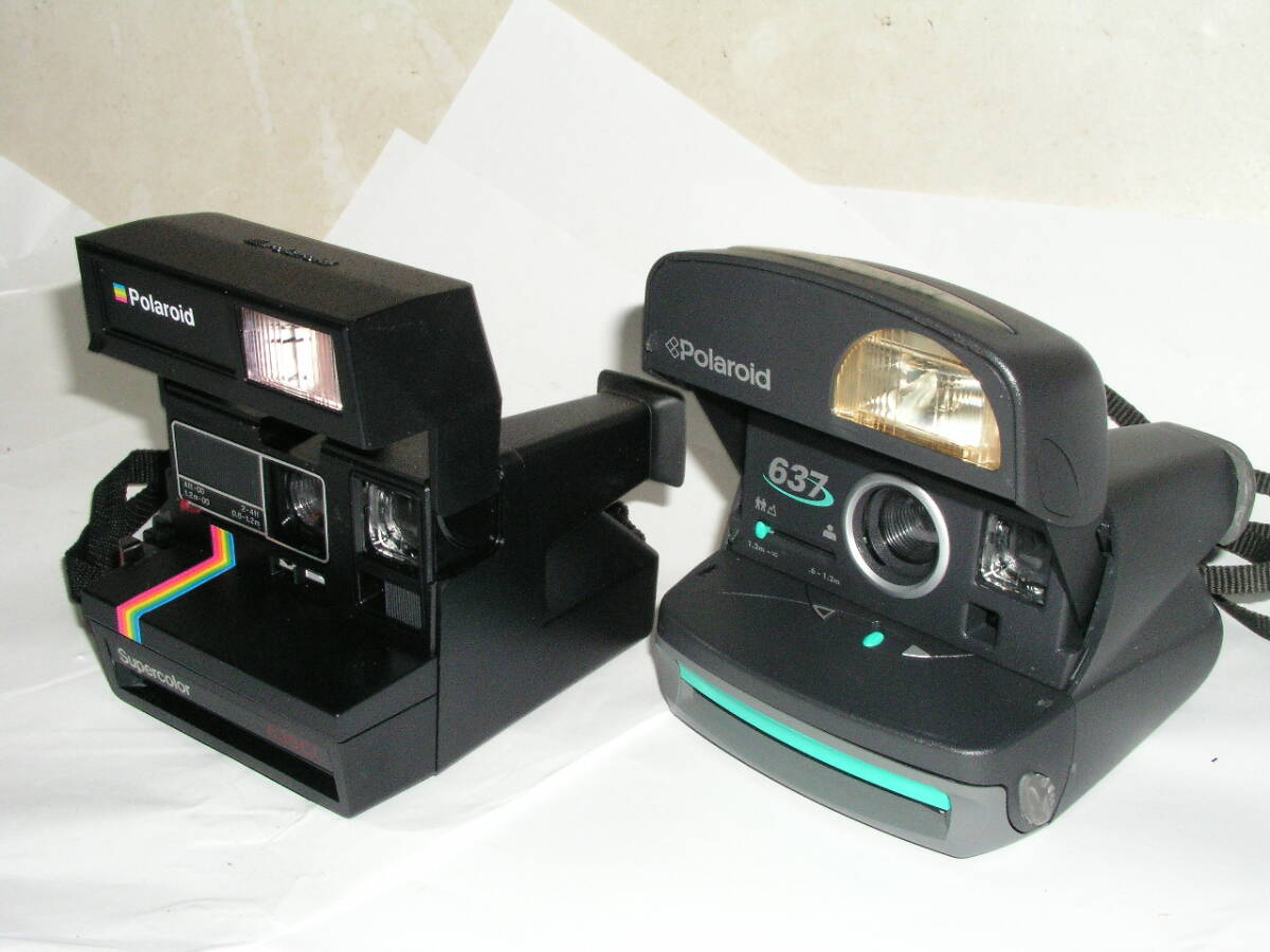 6102● Polaroid 637 + Supercolor 635CL、ポラロイドインスタントカメラ 2台で ●の画像3