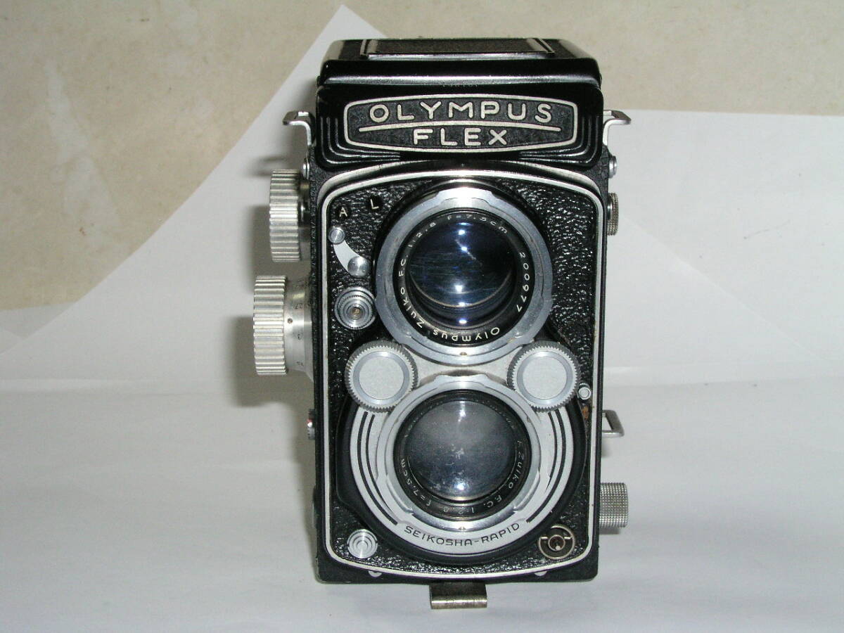 6118● レア物” OLYMPUS FLEX（Olympus F.Zuiko FC. 1：2.8 f=7.5cm 付き）オリンパスフレックス 1958年発売 ●61の画像1