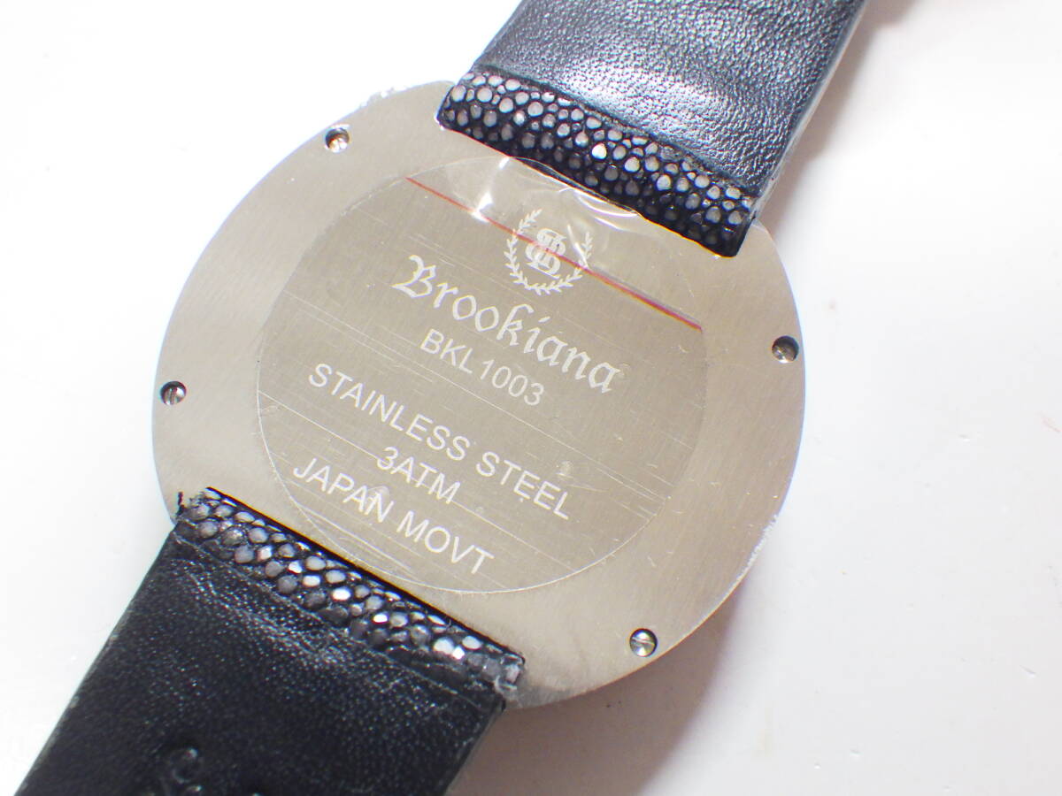 BROOKIANA ブルッキアーナ ブラックレーベル クオーツ腕時計 BKL1003 #683の画像2