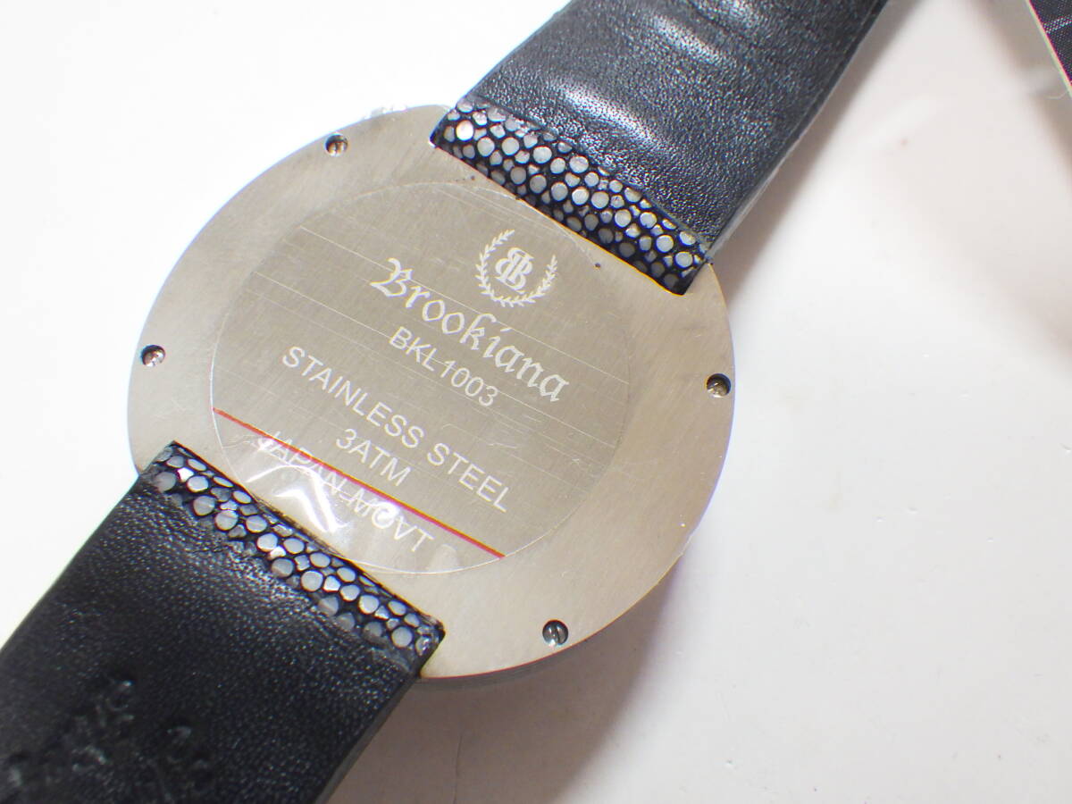 BROOKIANA ブルッキアーナ ブラックレーベル クオーツ腕時計 BKL1003 #684の画像2