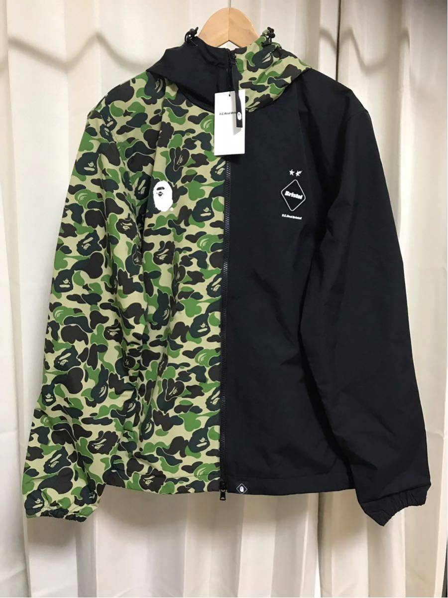 new goods BAPE X FCRB SEPARATE PRACTICE JACKET BLACK F.C.Real 