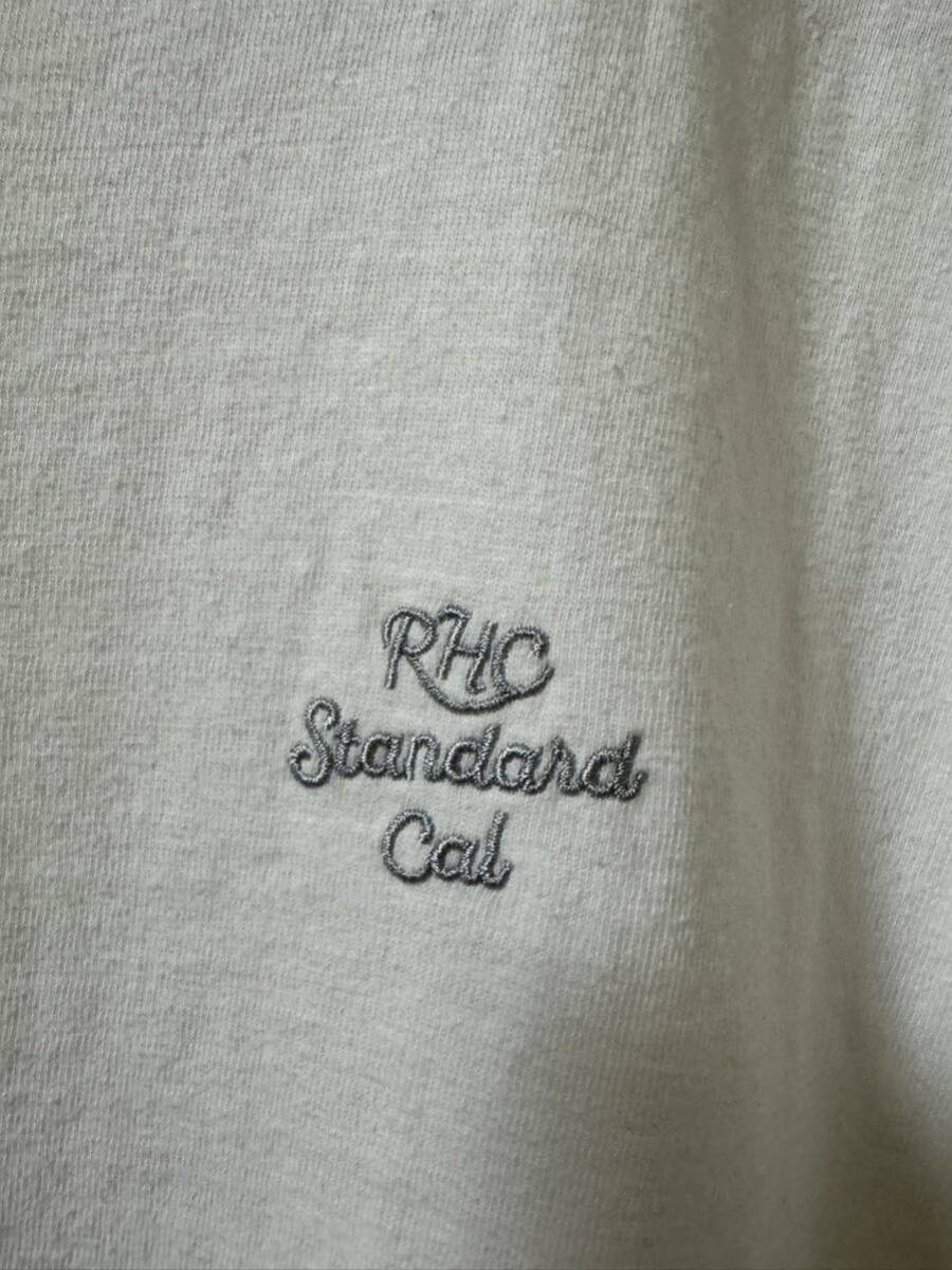 STANDARD CALIFORNIA RHC Ron Herman スタンダード カリフォルニア ロンハーマン Logo Tee Tシャツ 刺繍 スタカリ 白 ホワイト 半袖 の画像3