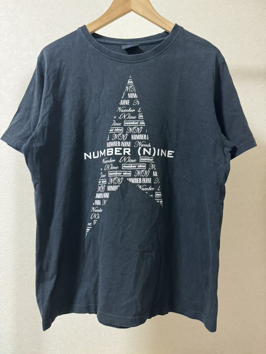 NUMBER (N)INE×MARLBORO ナンバーナイン×マルボロ ロゴ T-シャツ 半袖 プリント ブラック 黒 Tee size Free_画像1