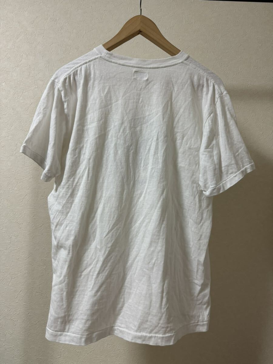 DUBBLE WORKS WAREHOUSE ウエアハウス ダブルワークス PREP ポケT ポケット T-シャツ size L 半袖 ホワイト 白_画像2