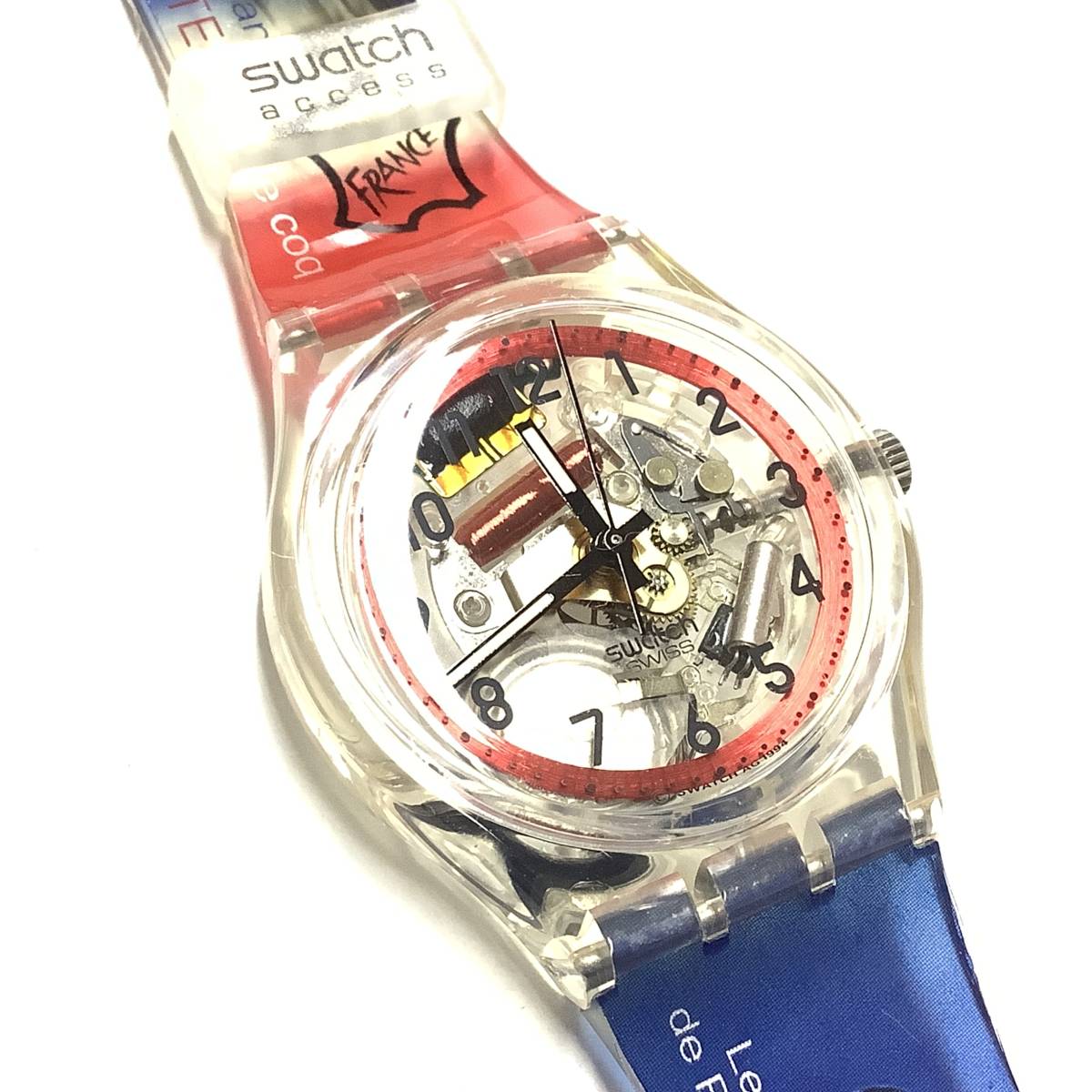 【新品未使用、稼働中】1998年 フランス展 オリジナル限定モデル Swatch スウォッチ ACCESS(アクセス) Le Salon(ル・サロン) 腕時計_画像4