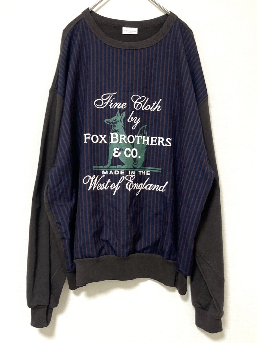 DRIES VAN NOTEN Len Lye ニット切替スウェットトレーナー DRIES VAN NOTEN Len Lye ニット切替スウェットトレーナー