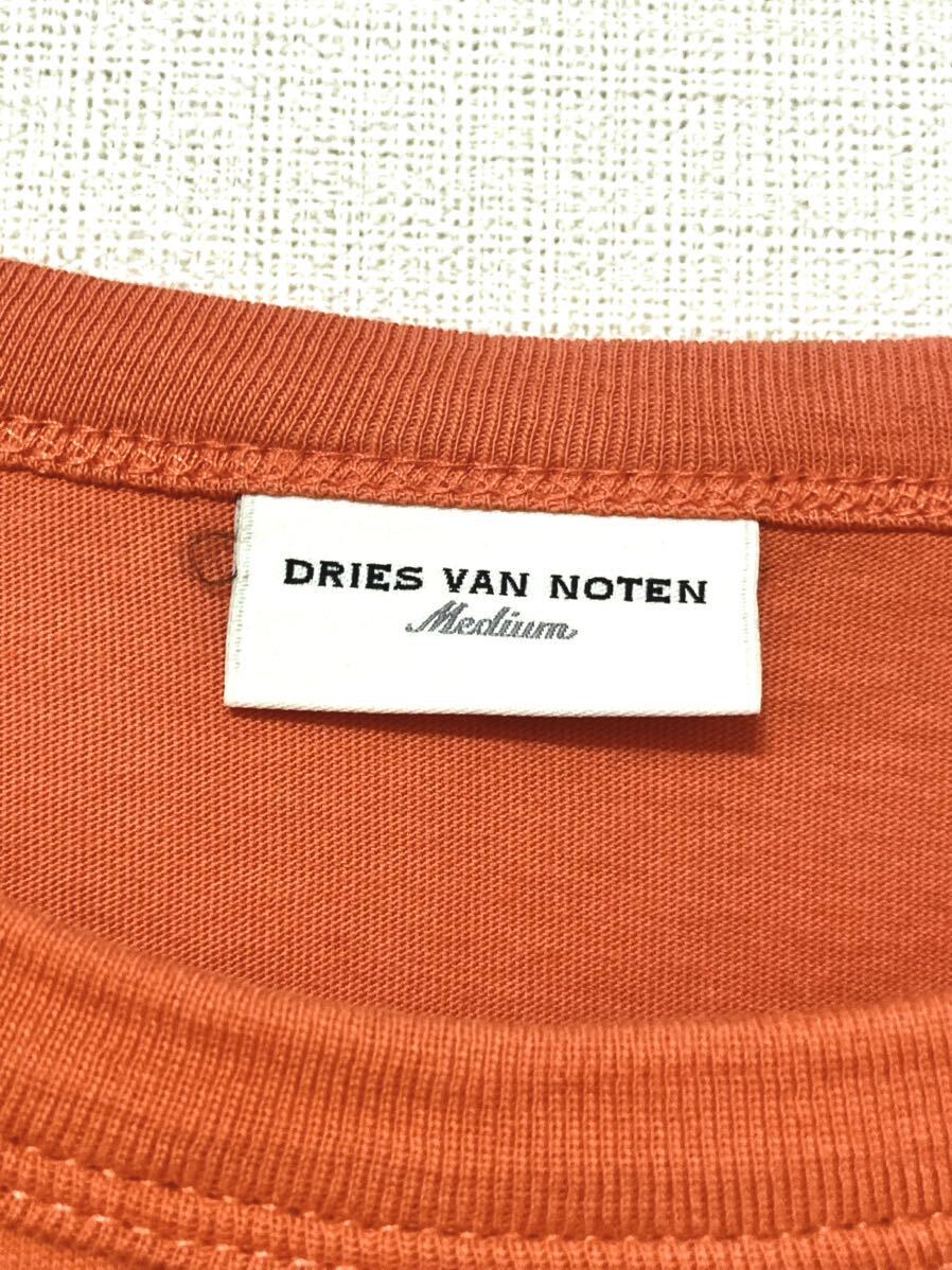ドリスヴァンノッテン DRIES VAN NOTEN 無地　tシャツ 半袖　メンズ　オレンジ　オーバーサイズ　カットソー M 