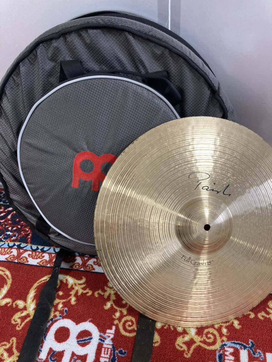 MEINLマイネル シンバル ソフトケースPAISTE シグネチャー フルクラッシュ18インチおまけ付きの画像1