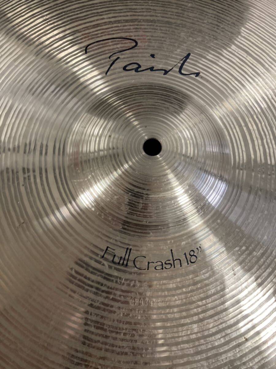 MEINLマイネル シンバル ソフトケースPAISTE シグネチャー フルクラッシュ18インチおまけ付きの画像6