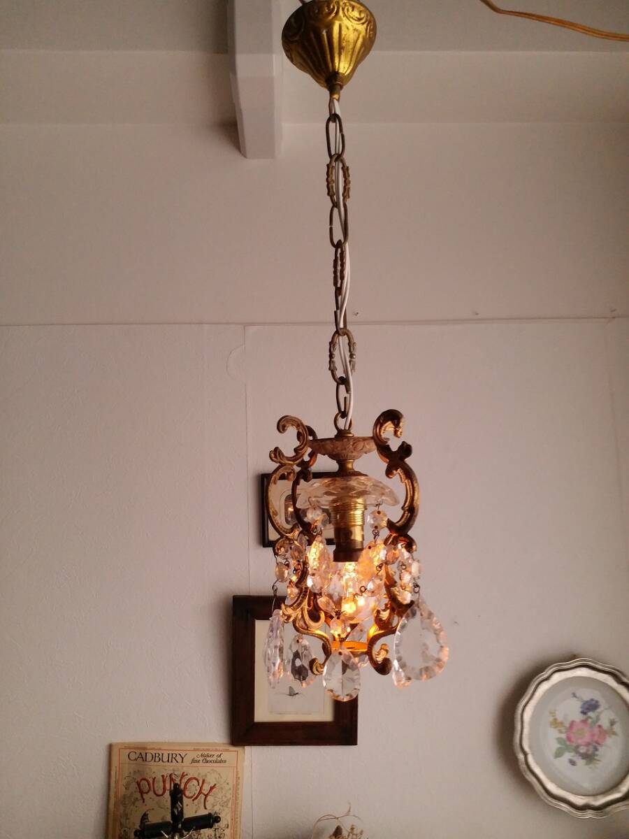 * free shipping campaign * France antique wonderful small .. glass equipment ornament cage chandelier lighting pendant light *