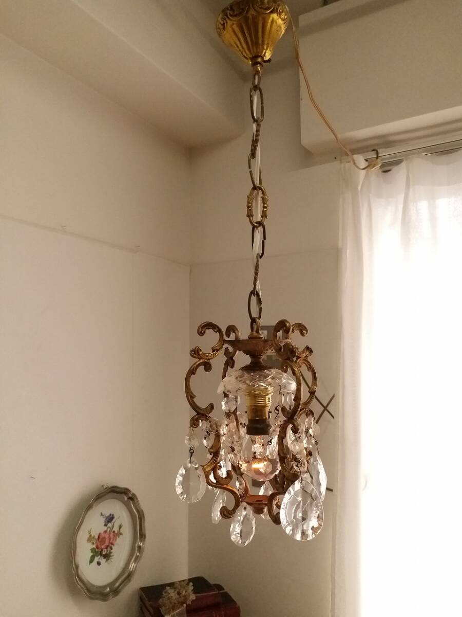 * free shipping campaign * France antique wonderful small .. glass equipment ornament cage chandelier lighting pendant light *