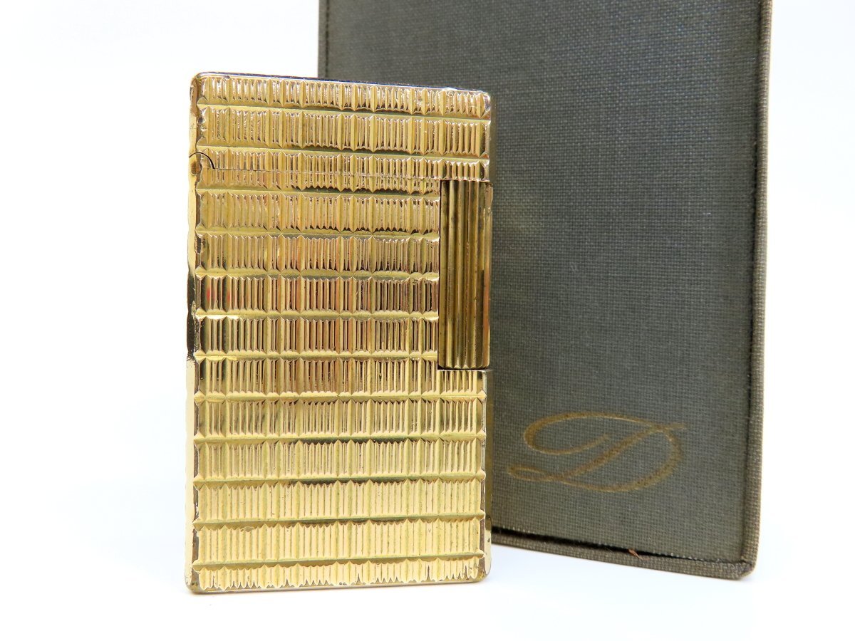 超特価激安 ◆超美品◆S.T.Dupont デュポン◆ローラー ライター◆ゴールド◆火花確認済み◆ケース付き◆喫煙具◆A4595 ガス デュポン