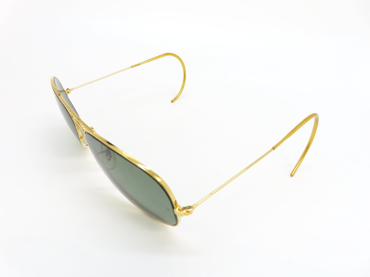 ◆美品◆RayBan レイバン◆Outdoorsman アウトドアズマン w1622◆ティアドロップ サングラス◆ブラック ゴールド◆ヴィンテージ◆A4783の画像5