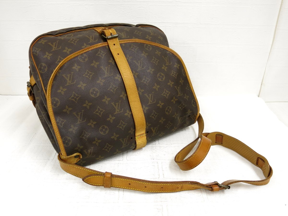 ◆LOUIS VUITTON ルイ・ヴィトン◆モノグラム ソミュール◆PVC カーフ レザー 本革◆ショルダー バッグ◆茶系 G金具◆AR0930◆A4772_画像2