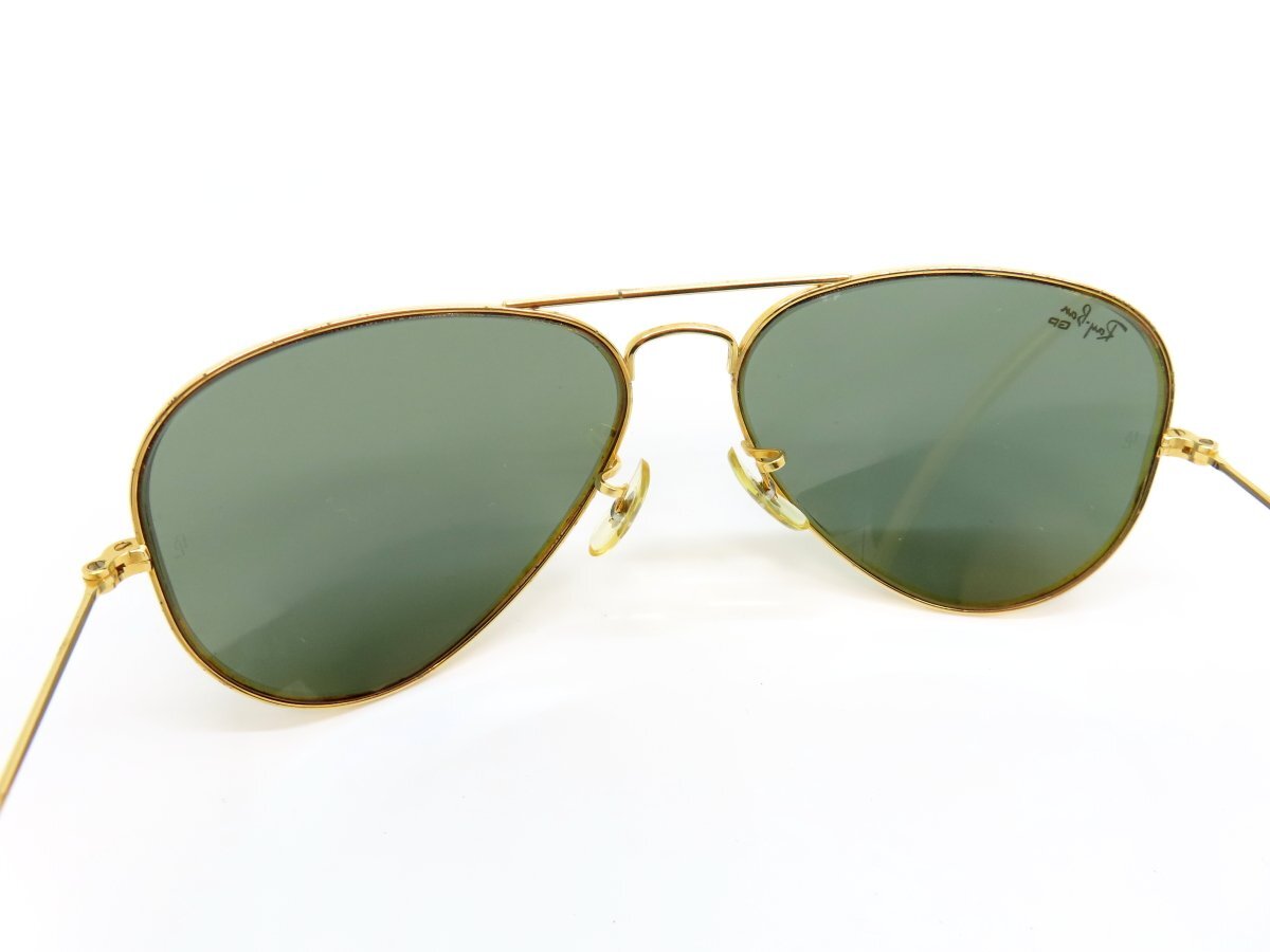 ◆美品◆RayBan レイバン◆Outdoorsman アウトドアズマン w1622◆ティアドロップ サングラス◆ブラック ゴールド◆ヴィンテージ◆A4783の画像10