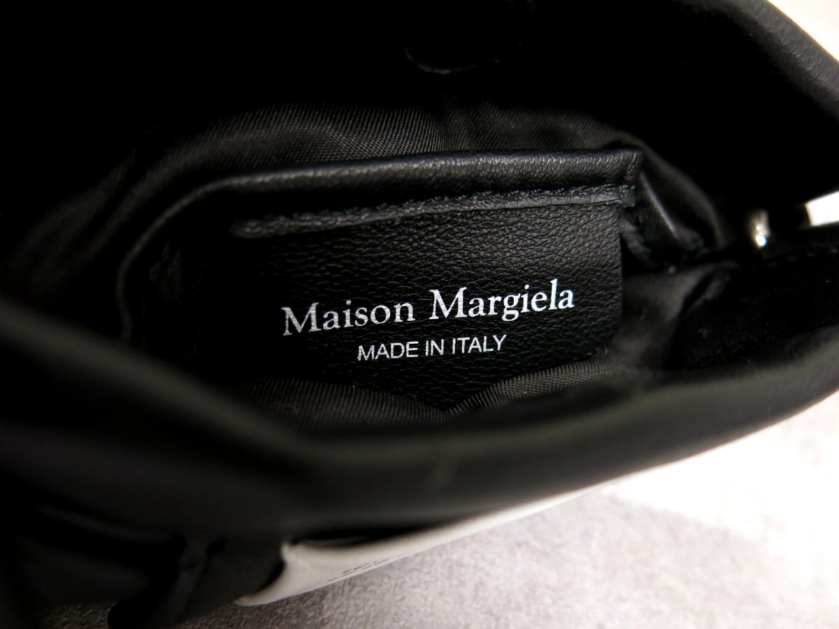 超美品●新品同様●Maison Margiela メゾンマルジェラ●カレンダータグ●グラムスラム●レザー●ショルダー バッグ●黒●SV金具●Js45833_画像9