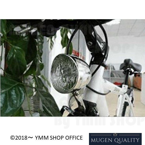 A541 【新品】 シルバー 自転車 用 ヘッド ライト 7 LED 砲弾型 レトロ デザイン 電池式 アンティーク 白色燈 0Mの画像5