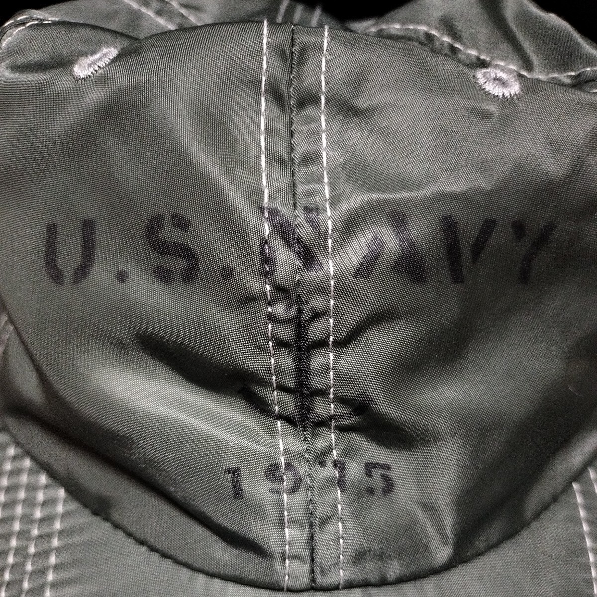 ● AVIREX「US NAVY キャップ」帽子 プリント　MADE IN USA　アビレックス　アヴィレックス　ミリタリー_画像3