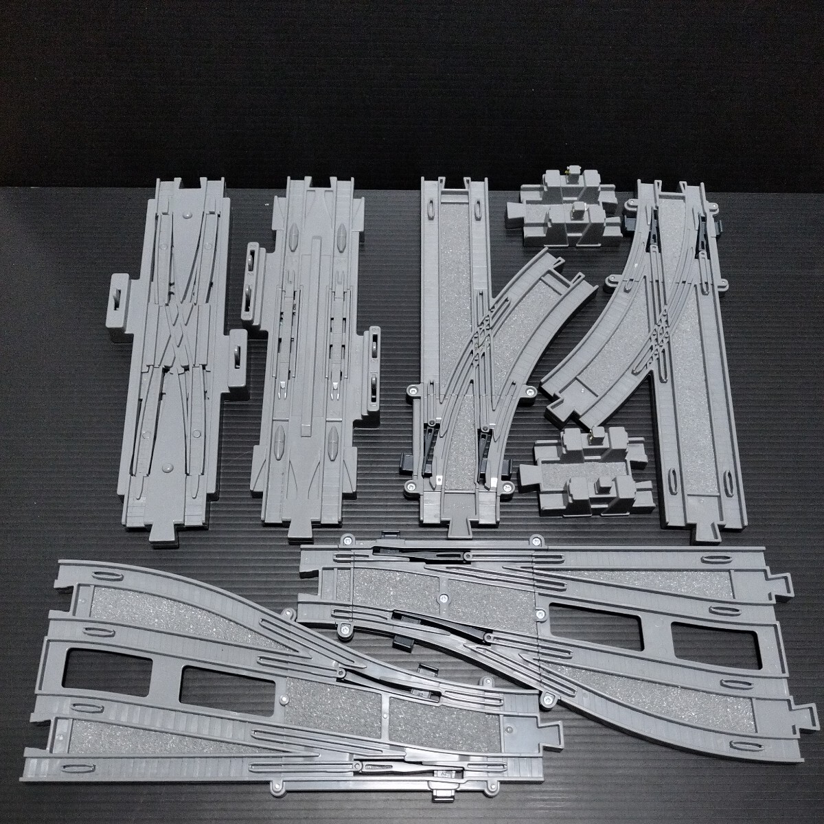 * Plarail advance [po in trail * car cease ] single line . line Turn out Cross Point Stop car stop 