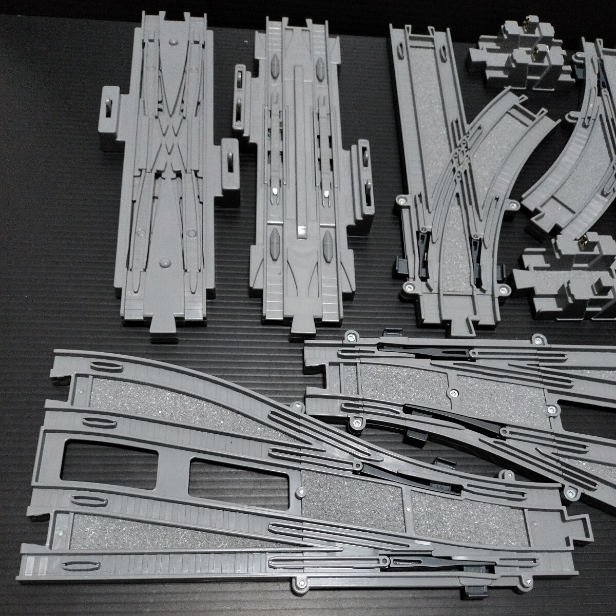 * Plarail advance [po in trail * car cease ] single line . line Turn out Cross Point Stop car stop 