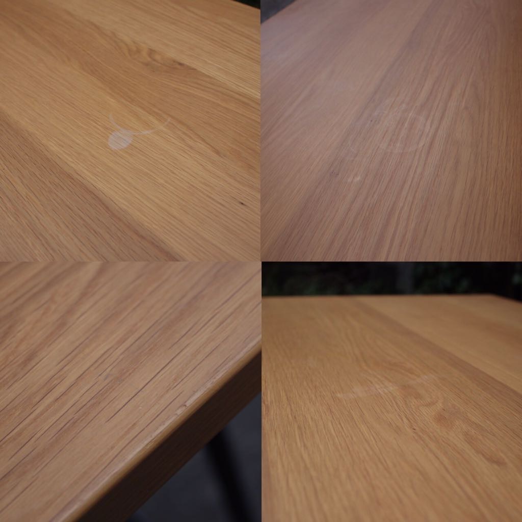 MUJI Muji Ryohin folding table width 120cm oak material folding table dining table working bench work table ( control ID:536)