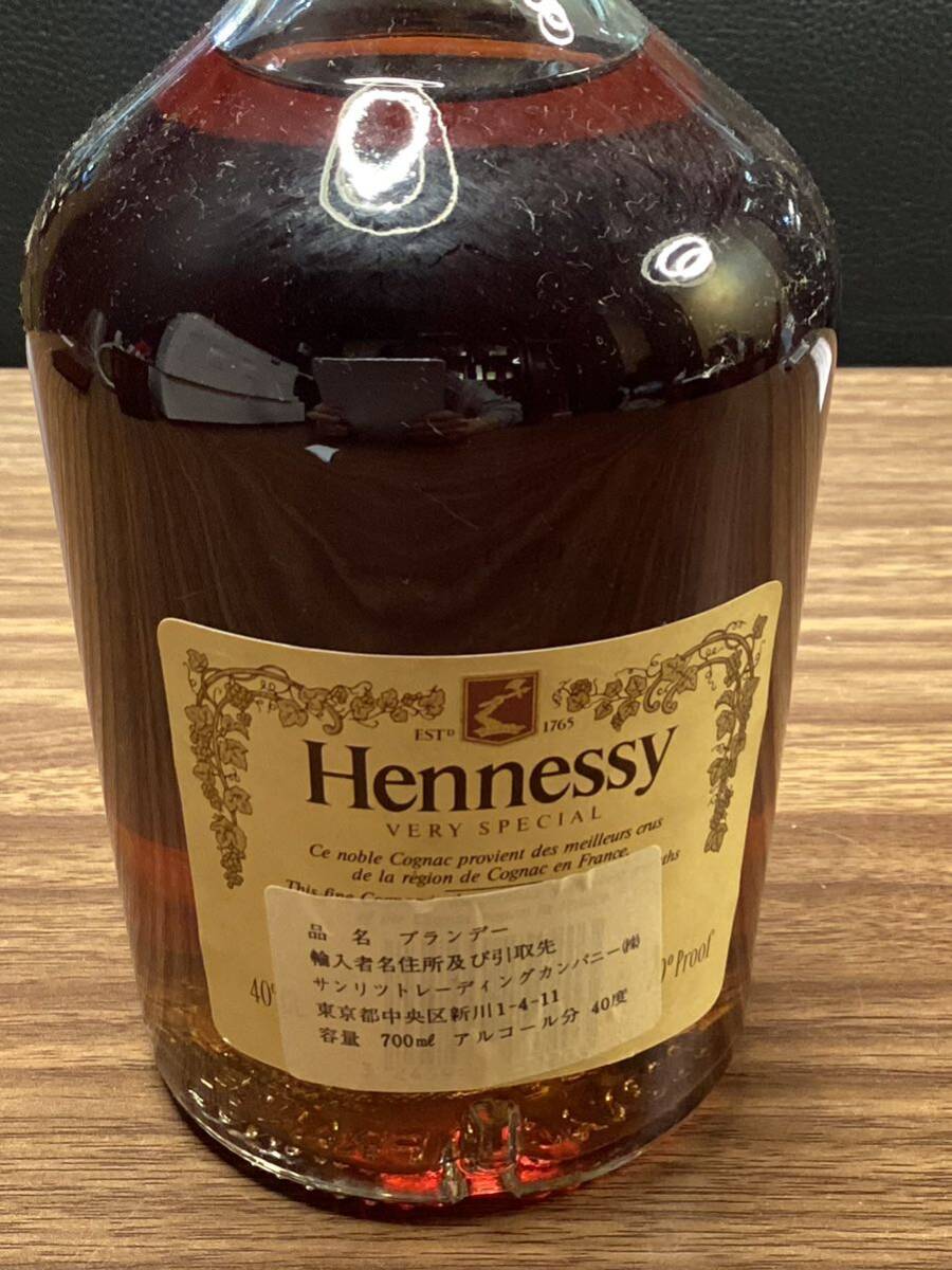 HENNESSY ヘネシー VERY SPECIAL ベリースペシャル VS グリーンボトル COGNAC コニャック ブランデー 700ml 40％ 古酒 未開栓SK866の画像6