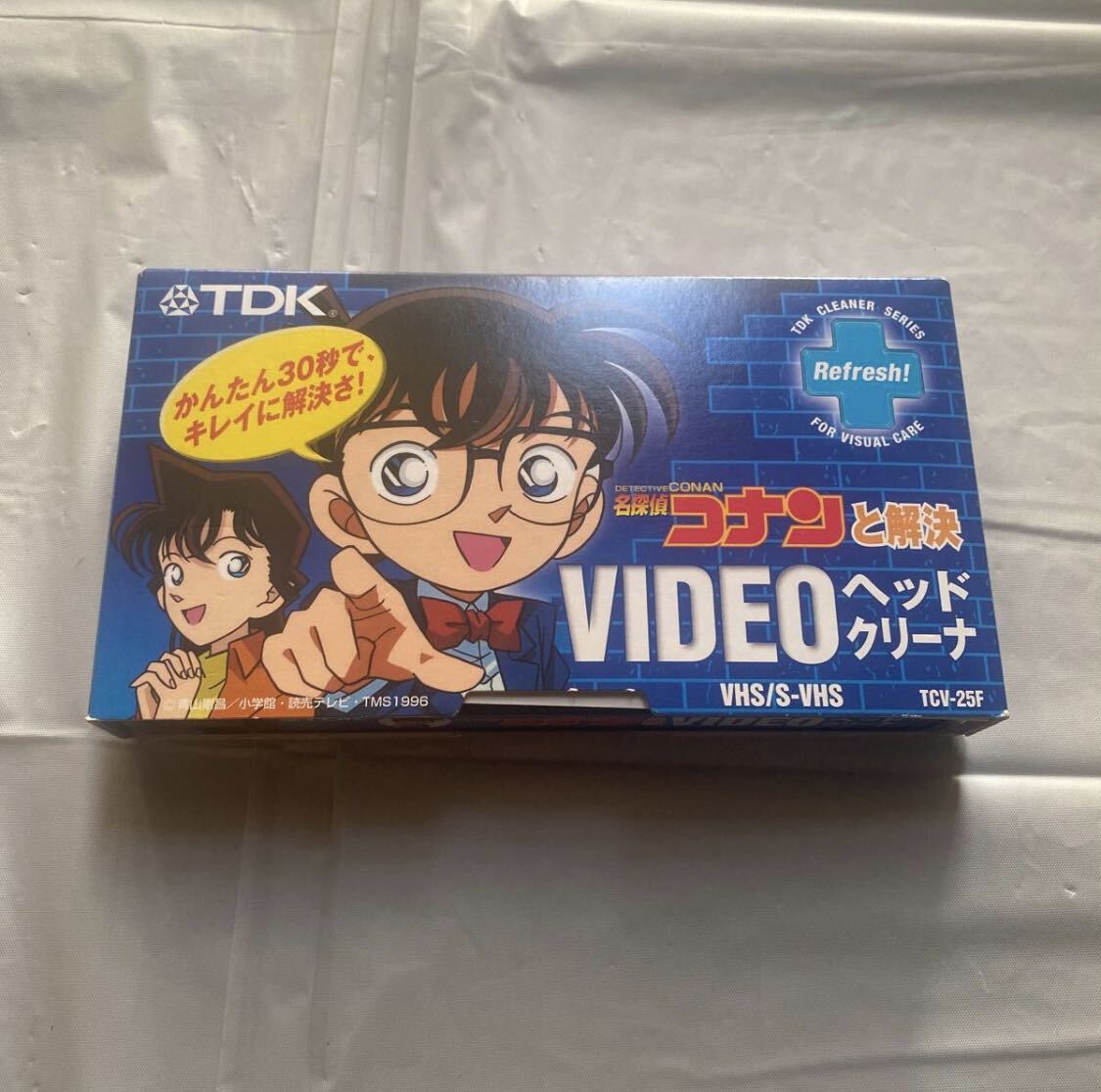 TDK TCV-25F 名探偵コナンと解決VIDEOヘッドクリーナ 美品 カセットテープ VHSの画像1