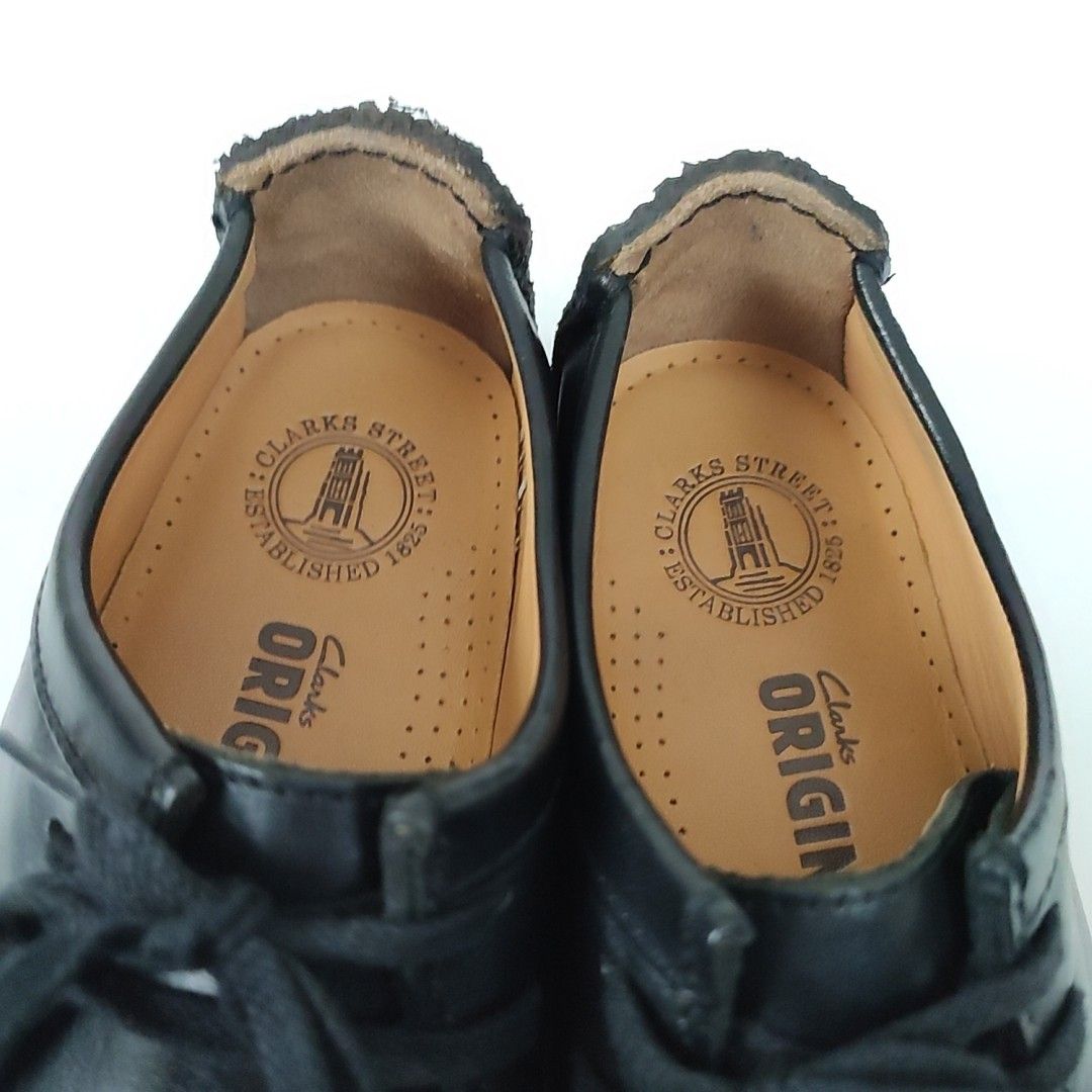 クラークス ワラビー ナタリー 8.5 革靴 レザー ブラック 黒 d34