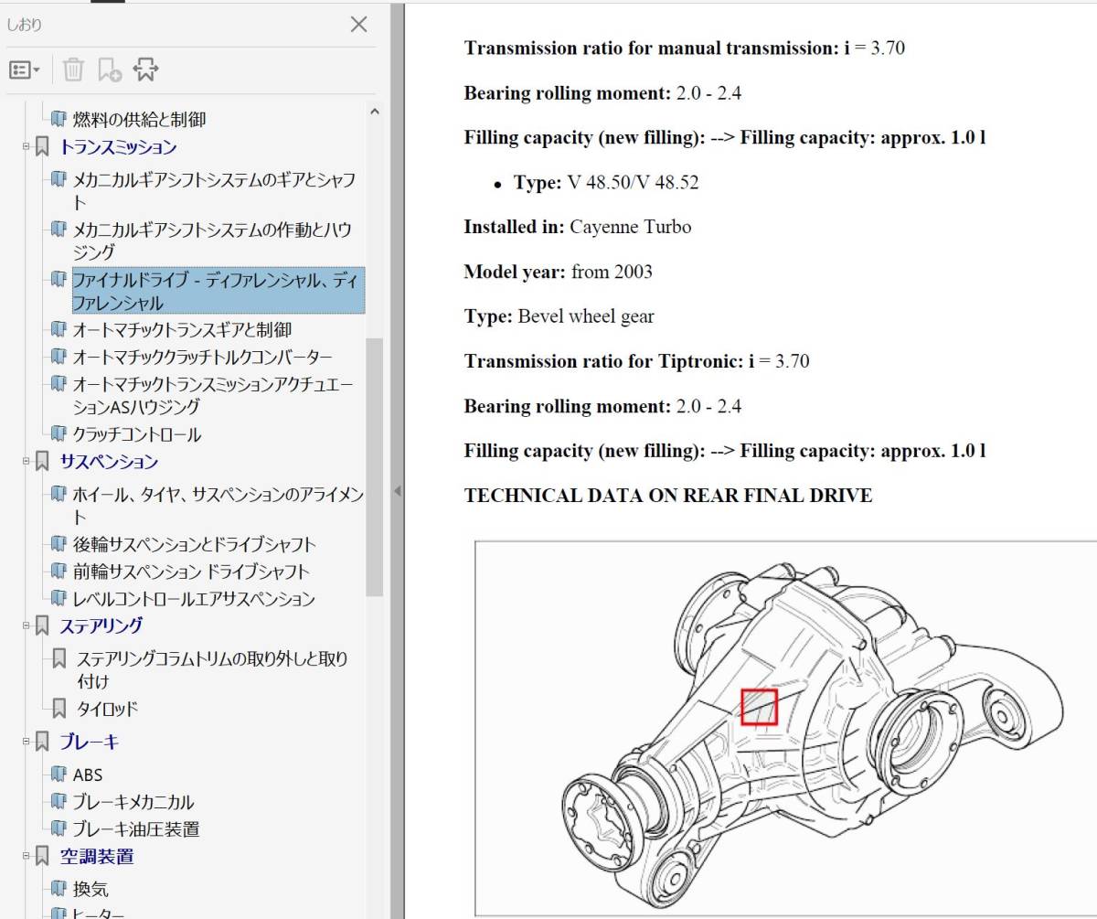 ポルシェ カイエン 957 後期 ワークショップマニュアル （ 整備書 ） カラー配線図 ボディー修理 957 9PAの画像6