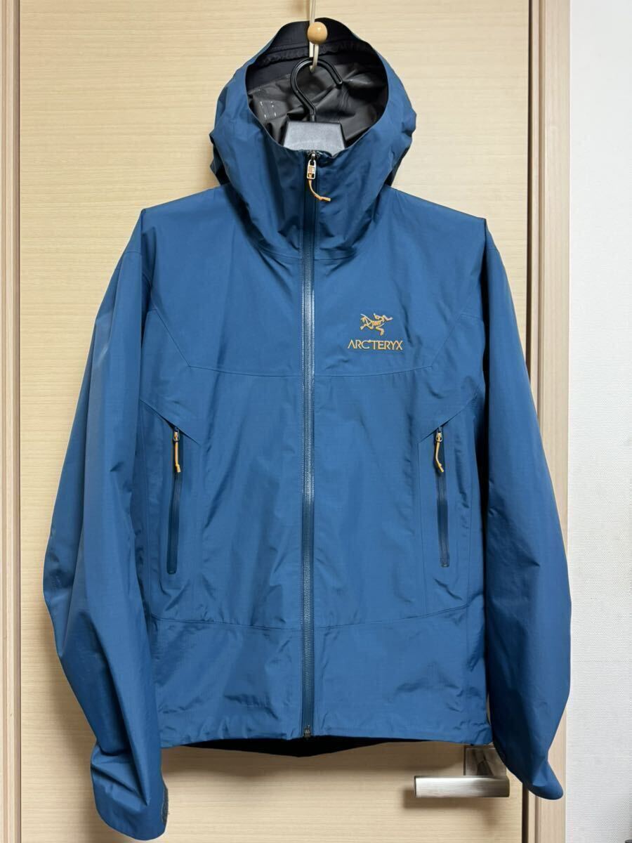 ARC’TERYX BETA SL JACKET 金ロゴ マウンテンパーカー ベータ BETA SLジャケット S レギオンブルー アークテリクス ゴアテックス GORETEXの画像1