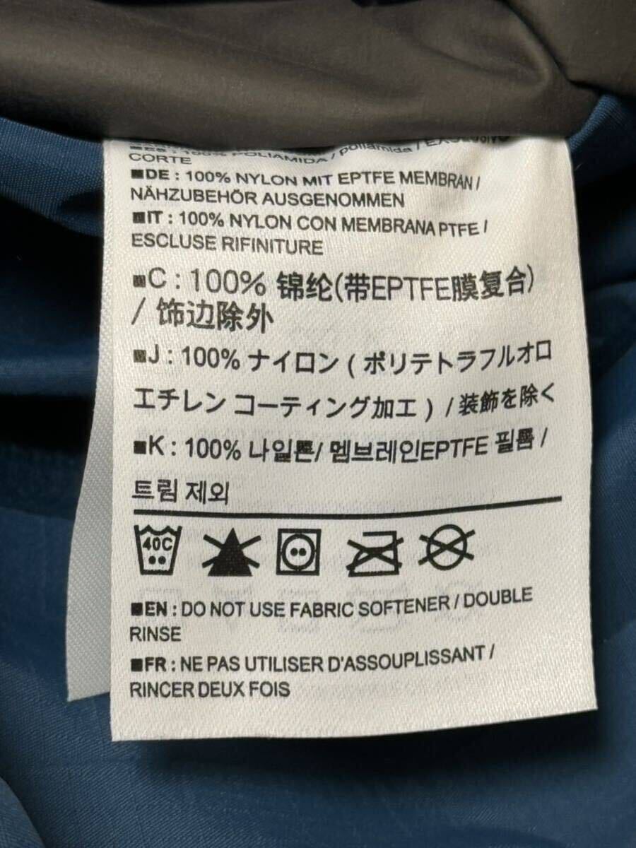 ARC’TERYX BETA SL JACKET 金ロゴ マウンテンパーカー ベータ BETA SLジャケット S レギオンブルー アークテリクス ゴアテックス GORETEXの画像9