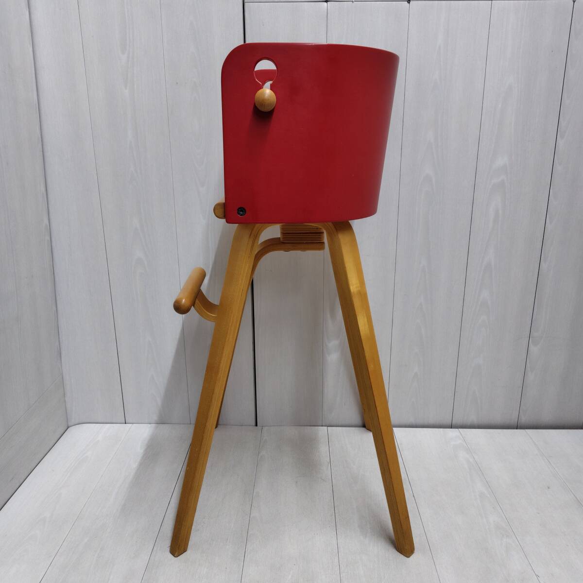 [ free shipping ]* sdi fantasia Caro ta chair red red Carota-chair baby chair dining chair child Sasaki design high chair 